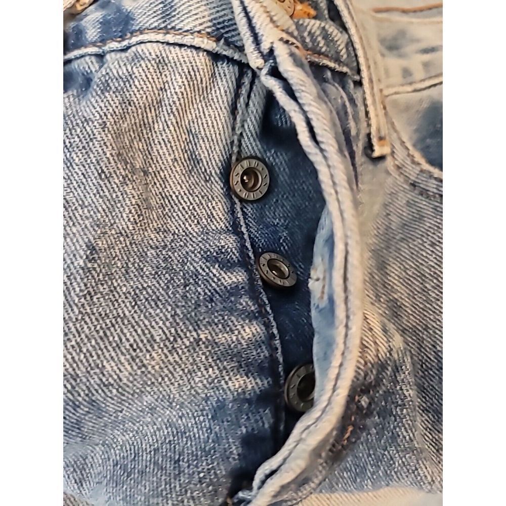 Guess Jeans Men's Size 28 Blue Button Fly  USA Demin Vintage T71 - Picture 6 of 16